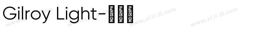 Gilroy Light字体转换
